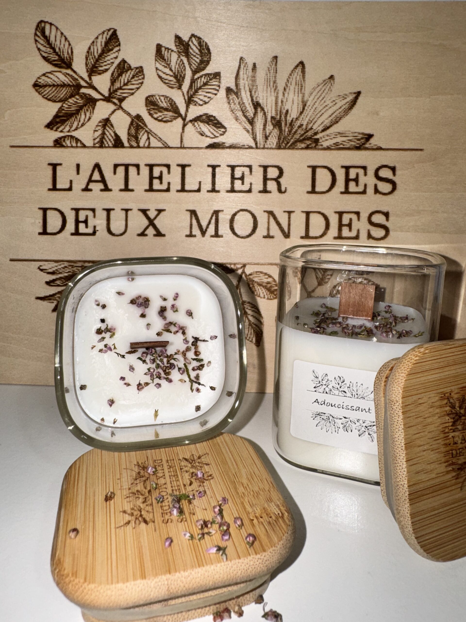 Bougie gamme "essentiel" - Adoucissant