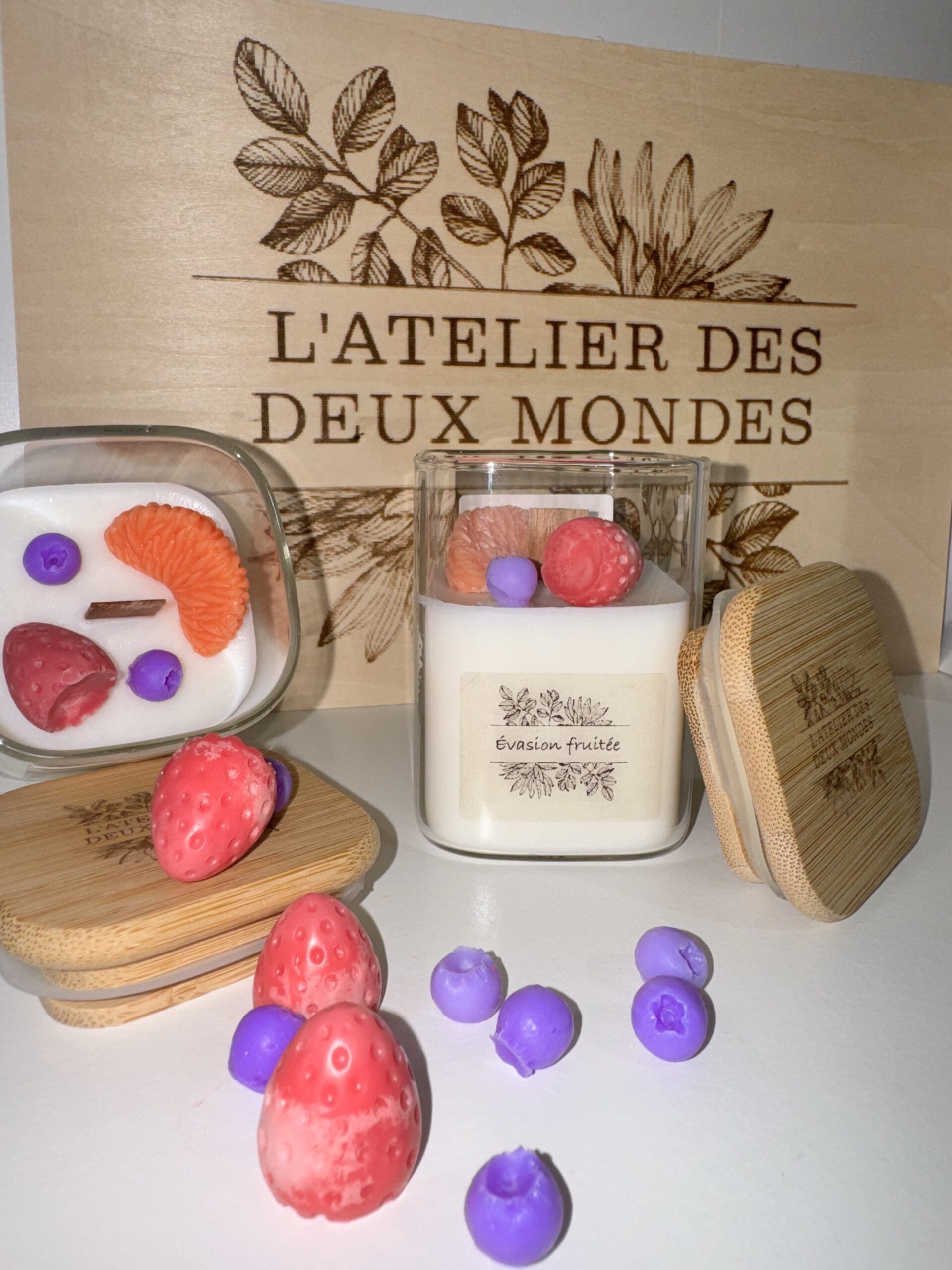 Bougie gamme "essentiel" - Evasion Fruitée